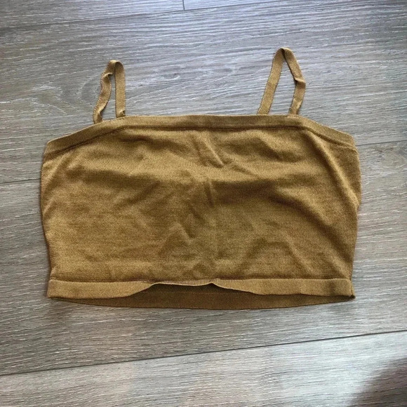 Forever 21 Bronze Cardigan Sweater And Cropped Cami Set Size Medium - Picture 7 of 16